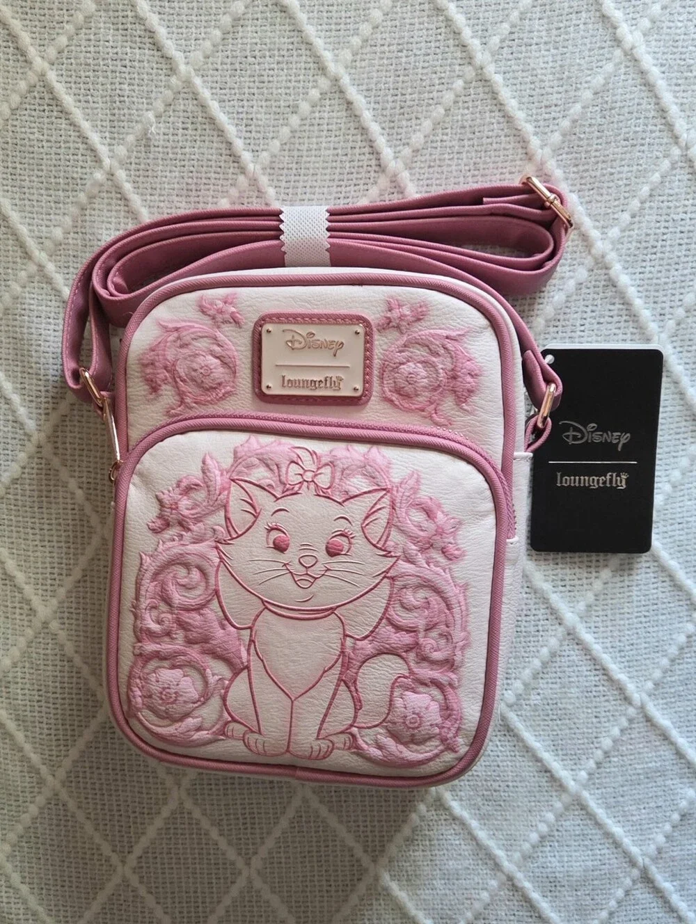 Loungefly Disney The Aristocats Marie Tonal Carving Crossbody Bag